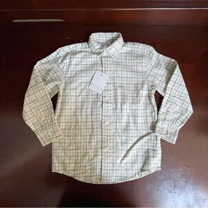NWT Baby Cz Boys 4T Plaid Button-Down Shirt Long Sleeve Classic Dress Top